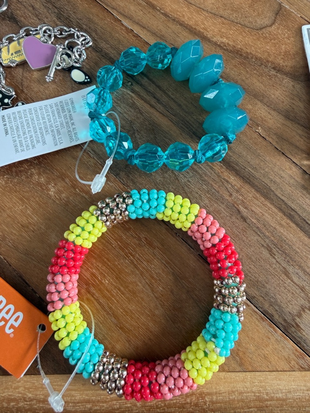 Girls Jewelry Lot Gymboree Justice Wonder Nation Bracelets Necklaces NWT - Picture 6 of 6